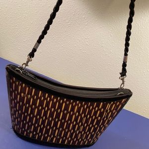 BASKETS of CAMBODIA  Natural STRAW PURSE Handbag